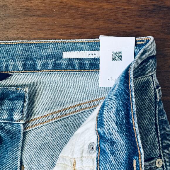 NWT Citizens of Humanity Ayla Baggy Cuffed Jeans in Gemini Size 26 Agolde - Picture 9 of 13